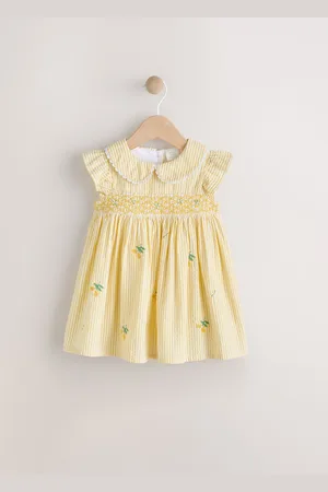 Next Baby 100% Cotton Embroidered Dress (0mths-2yrs)6874cm
