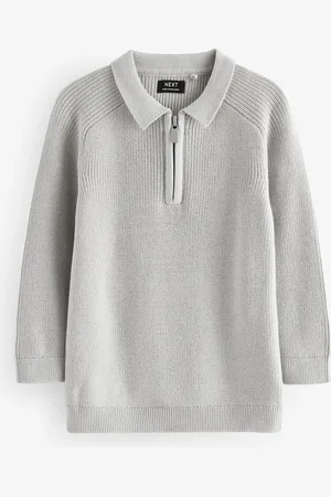 Next Long Sleeve Quarter Zip Knitted Polo Shirt (3mths-7yrs)3 - 6 måneder (62 - 68cm)