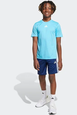 adidas 3 Stripes Training T-Shirt and Shorts Set7 - 8 år (122 - 128cm)