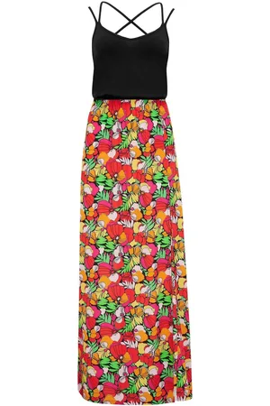 Pour Moi 100% Cotton Cross Back Strappy Jersey Woven Mix Maxi Dress44