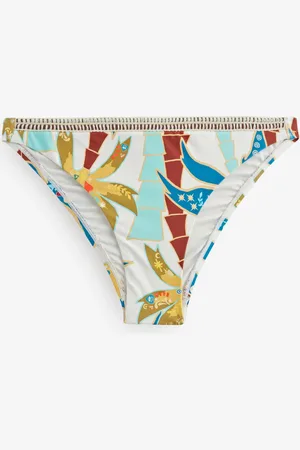 Never Fully Dressed Palm High Leg Bikini Bottoms