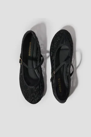 Monsoon Vela Embroidered Mesh Ballet Flatseu43