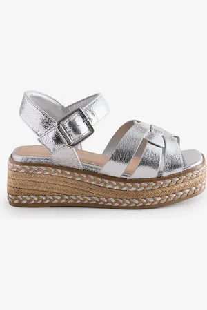 River Island Girls Weave Wedge Sandalsuk1eu33
