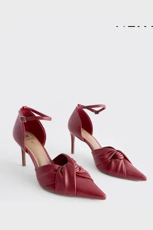 Next Forever Comfort Leather Knot Point Toe Heel Court Shoes