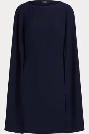 Ralph Lauren Petra Cape Georgette Cocktail Mini Kjole44