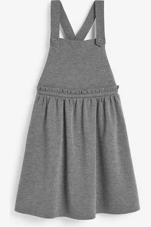 Next Jersey Stræk Frill Detail School Pinafore (3-14år)7 år (122cm)