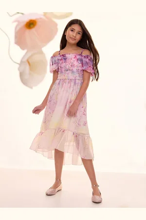 Lipsy London Ombre Cold Shoulder Maxi Dress (7-16yrs)12 år (152cm)
