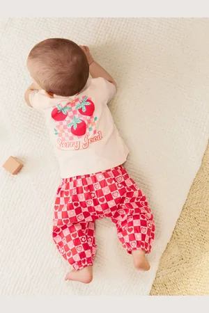 Next Printed Baby Woven Trousers and T-Shirt Set7480cm