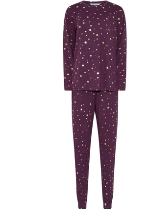 Long Tall Sally Soft Touch Foil Star Pyjamassæt38-40 Tall