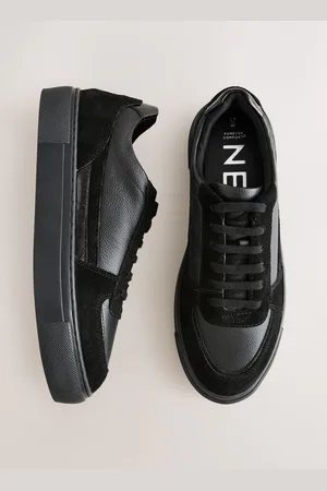 Next Forever Comfort Leather Chunky Panel Detail Lace Up Trainers