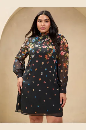Lipsy London Long Sleeved Printed Shift Dress44