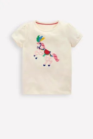 Boden 100% Bomuld Pufærme Appliqué T-shirt140146cm