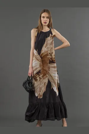 Religion Twist Maxi Dress In Large Floral Print36