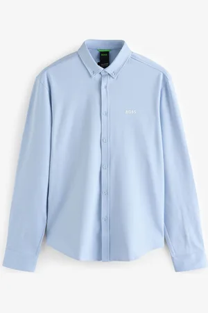 HUGO BOSS Motion Jersey Stretch Oxford 100% Cotton ShirtL