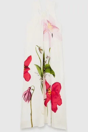 Reiss Aria NYBG Floral Maxi Dress With Linen38