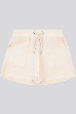 Juicy Couture Girls Tonal Embroidered Velour Shorts140146cm