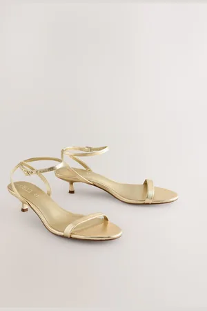 Next Forever Comfort Læder Rund Tå Lav Kitten-hæl Simple Sandalereu375