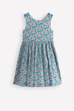 Boden Zadie Appliqué 100% Cotton Back Dress140146cm