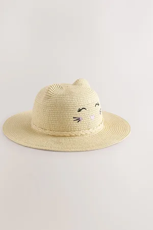 Next Straw Cat Ears Summer Hat (3mths-6yrs)6874cm