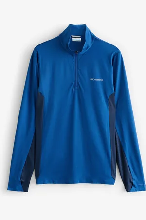 Columbia Blå Three Pitch Half Zip Sweat Toplarge