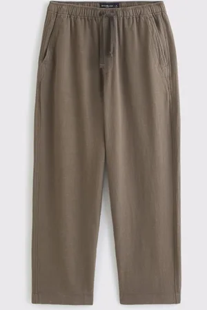Abercrombie & Fitch Baggy Pull On Brown Trousersxlarge