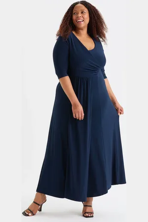 Scarlett & Jo Solid Ruched Maxi54