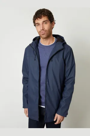 Threadbare Microfleece Lined Hooded Rubberised RaincoatS
