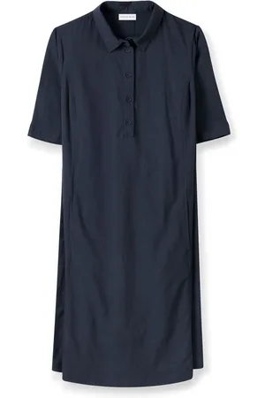 CELTIC & CO. Blue Short Sleeve Swing Dress38