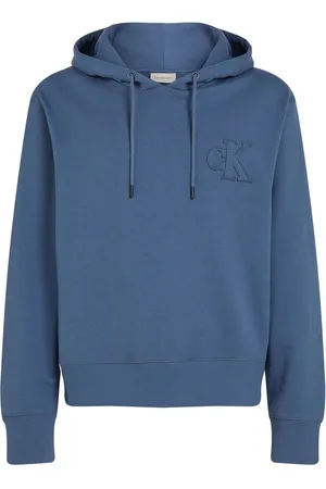 Calvin Klein 100% Bomuld Applique HættetrøjeStor