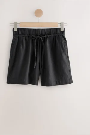 Next Tie Waist Linen Blend Boy Shorts