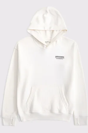 Abercrombie & Fitch Cream Back Graphic Hoodie17år