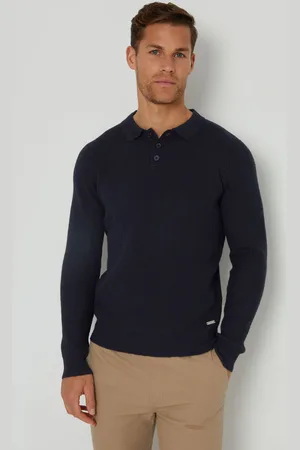 Threadbare Langærmet Polo TrøjeXXL