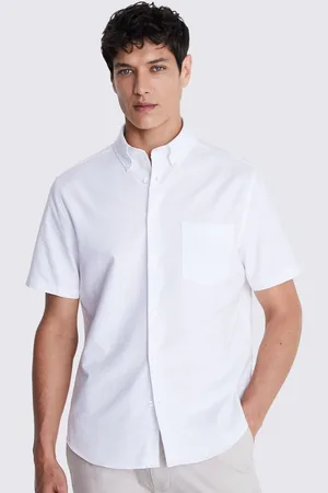 Moss Short Sleeve Washed Oxford 100% Cotton ShirtXXL