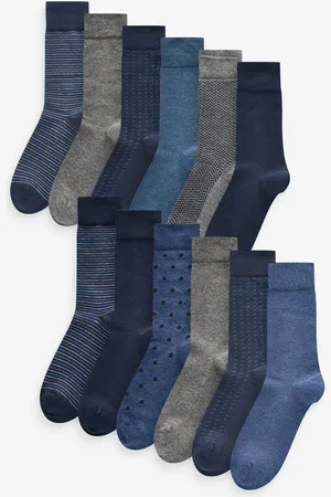 Next Mens Cotton Rich Black SocksUK 9-11