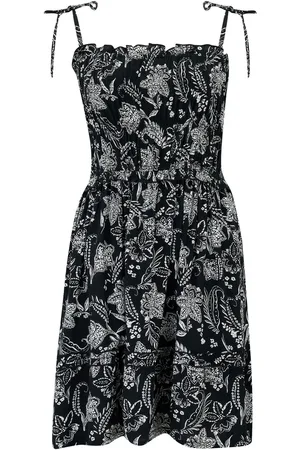 Pour Moi Strapless Shirred Bodice Frill Woven Beach Dress44