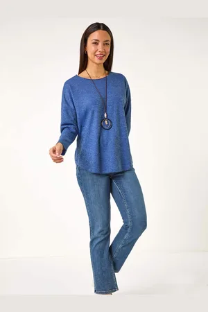 Roman Relaxed Necklace Tunic Top38