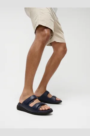 FitFlop Mens Blue F-Mode Go Adjustable Two-bar Slidersuk12eu47