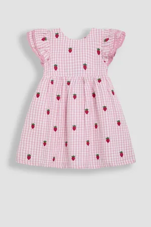 JoJo Maman Bébé Double Frill Shoulder Dress8 - 9 år (128 - 134cm)