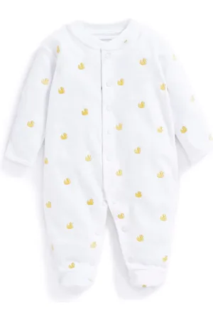 JoJo Maman Bébé Embroidered Cotton Baby Sleepsuit6 - 9 måneder (68 - 74cm)