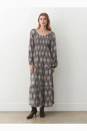 Finery London Tilly Crepe Printed Midi Smock Dress42