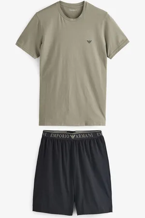 Emporio Armani EA7 Green Nightwear Top and Short Setmedium