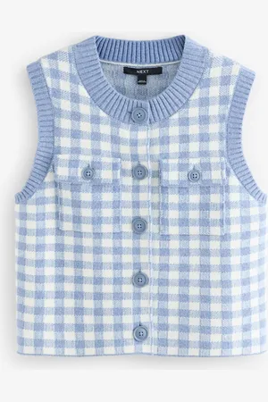 Next Rund hals Strikket Mønster Tank Med Lommer2XL Reg