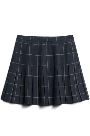 Superdry Vintage Check Pleated Mini Skirt38