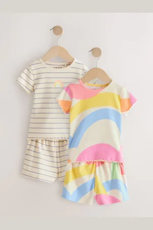 Next Ribbed Top and Short Set 2 Pack (3mths-7yrs)8086cm