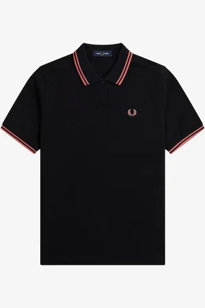 Fred Perry Poloskjorte med dobbelt stribe på krave