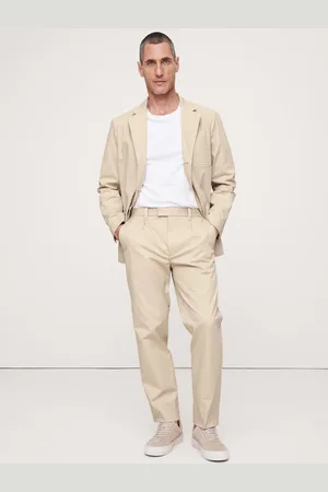 Banana Republic Plisseret Afkortet Italian Stræk Chinos34B x 31L (UK 34 R)