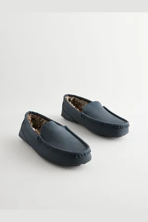 Next Moccasintøfler foret med kunstpels