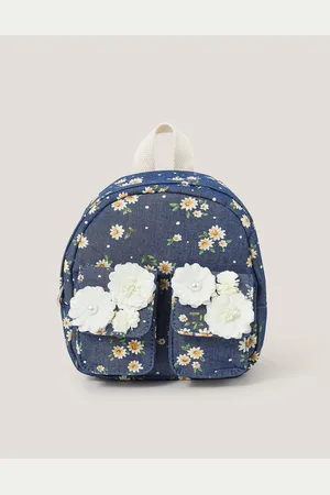 Monsoon Daisy Denim Embellished Mini BackpackEn