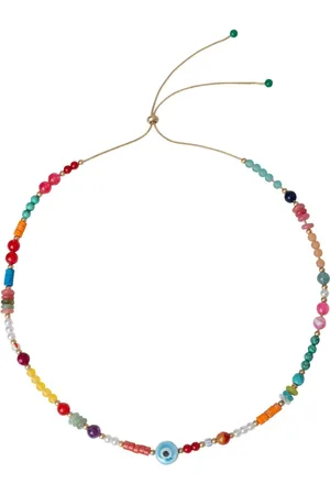 Bibi Bijoux Gold Tone Multi Beaded Friendship Necklaceen