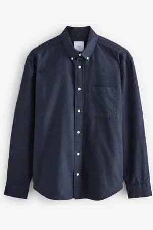 Next Brushed 100% Cotton Oxford Long Sleeve Shirt4XL